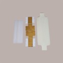 Scatola Porta Cioccolatini Quadretto in Carta Seta Bianco 240x50H30mm 10 pezzi [01f2701e]