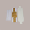 Scatola Porta Cioccolatini Quadretto in Carta Seta Bianco 240x50H30mm 10 pezzi [01f2701e]