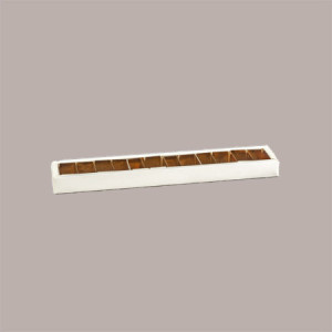 Scatola Porta Cioccolatini Quadretto in Carta Seta Bianco 360x50H30mm 10 pezzi [34132e05]