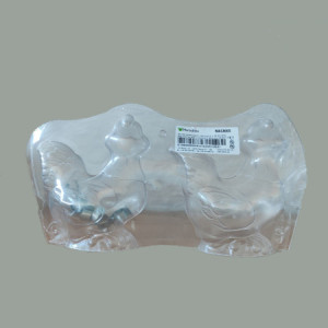 1 Kit Stampo in Plastica 3D Gallina Simpatica al Cioccolato H160mm [ba18c8a5]