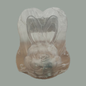 1 Kit Stampo Plastica 3D Coniglietto su Cestino Cioccolato 110g