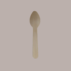 500 Pezzi Cucchiaino Spoon in Legno Ideale per Gelato Yogurt The H11cm