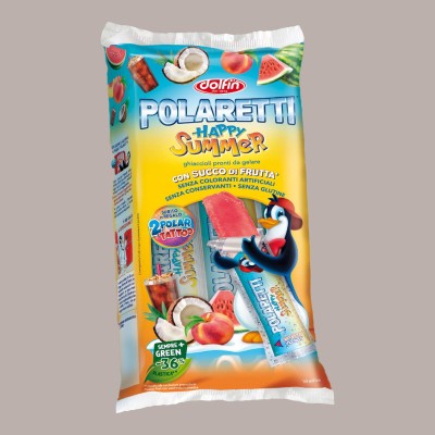 Polaretti Ghiaccioli Pronti da Gelare Sorpresa Happy Summer Dolfin 5x10 Pz (5x420 Ml) [32dacb64]