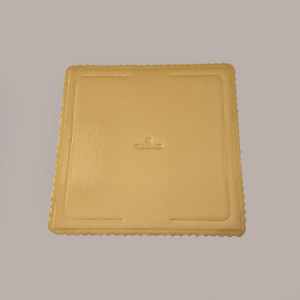 Sottotorta Vassoio Cartone Quadrato Oro-Nero Microtriplo 35x35cm - Confezione da 10 pz - [48d0fd85]