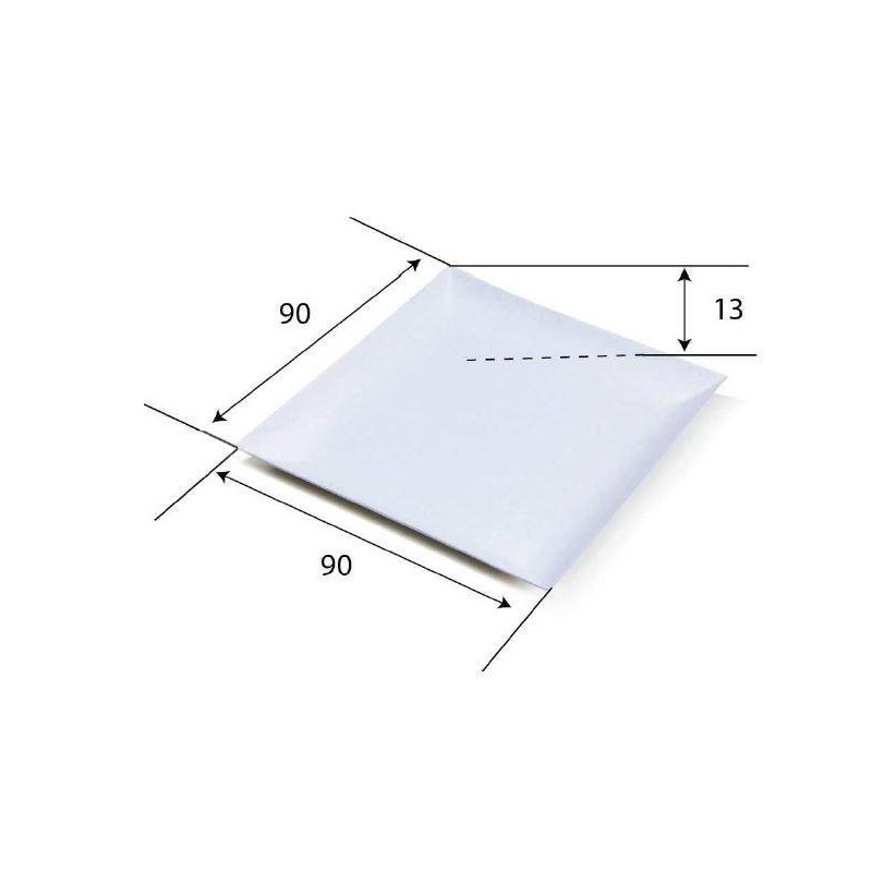 50 Pz Monoporzione Piatto Quadrato Komodo Finger Food in Polpa di Cellulosa Bio 90x90 mm [994dad72]