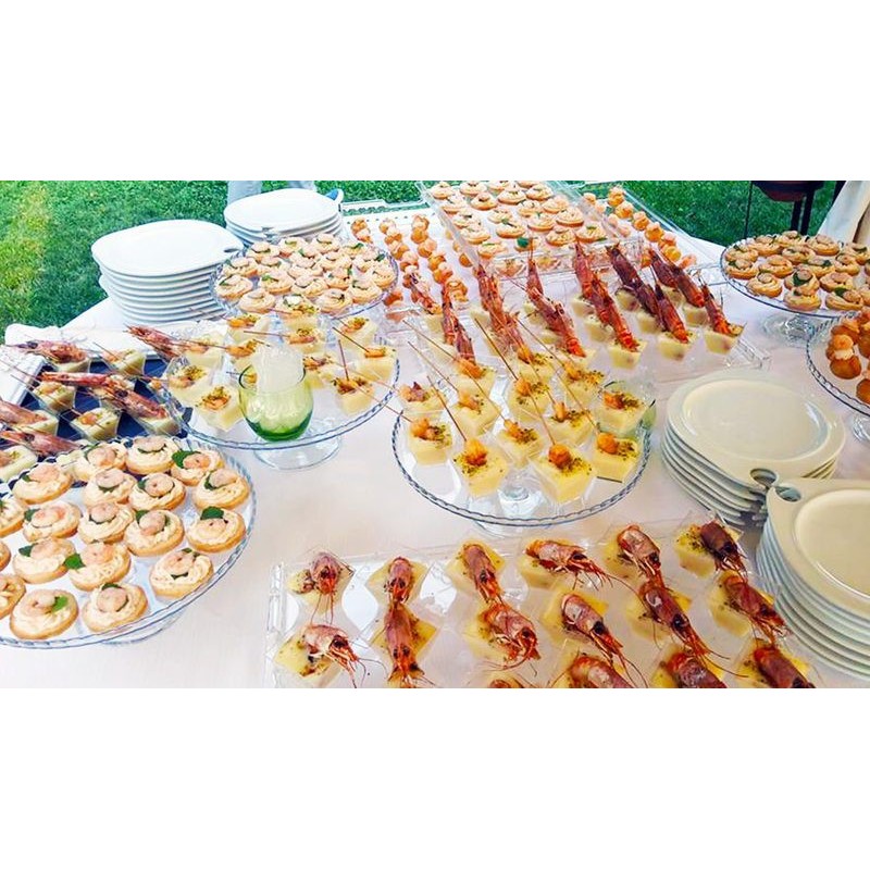 60 Pz Monoporzione Bijoux Quadrato Finger Food Plastica Trasparente 60cc [cc0c29e9]