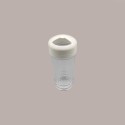 1 Pz Dosatore PS Trasparente con Tappo Bianco Ideale per Granelle PoloPlast [d0011a27]