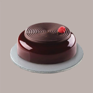 2 Pz Sottotorta Tondo Alto Ideale per Cake Design in Cartoncino Rigido Argento Dm 45H1 cm [0495af18]