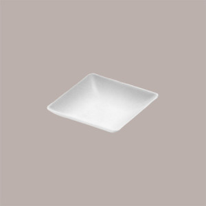 100 Pz Monoporzione Vassoietto Quadrato Finger Food Polpa di Cellulosa Bio 65x65x12 mm [86d2f0fe]