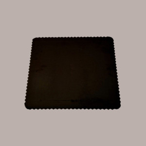 10 Pz Sottotorta Vassoio Cartone Quadrato Oro-Nero Microtriplo 40x40cm [1827cd1f]
