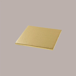 3 Pz Sottotorta Quadrato Alto Ideale per Cake Design in Cartoncino Rigido Oro 25x25 cm [78c252cd]