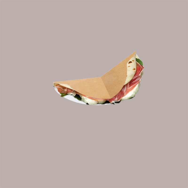 100 Pz Porta Crepes Piadina RIPIEGABILE Carta Alimentare Asporto [edb25b9e]
