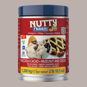 1,2 Kg Crema Spalmabile Gusto Nocciola e Cacao Nutty ideale per Gelato Fabbri [2b733e5f]