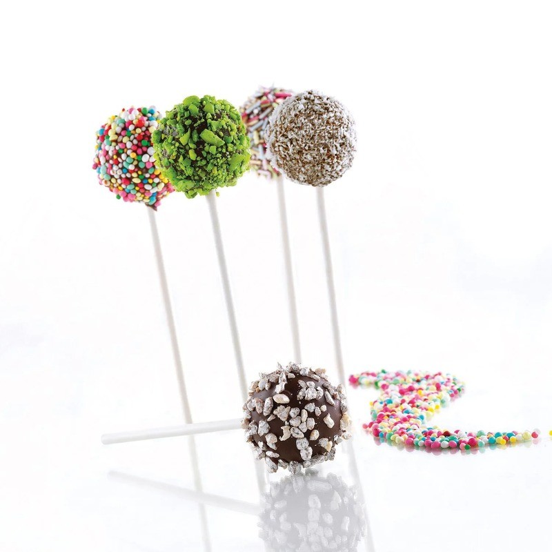 1 Pz Set 2 Stampi MUL 3D con 50 Bastoncini per Gelato a Forma di Sfere Dm 28 mm [65275494]