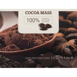 2,5 Kg Massa di Cacao Pasta 100% Gocce Callets CALLEBAUT [de81a422]