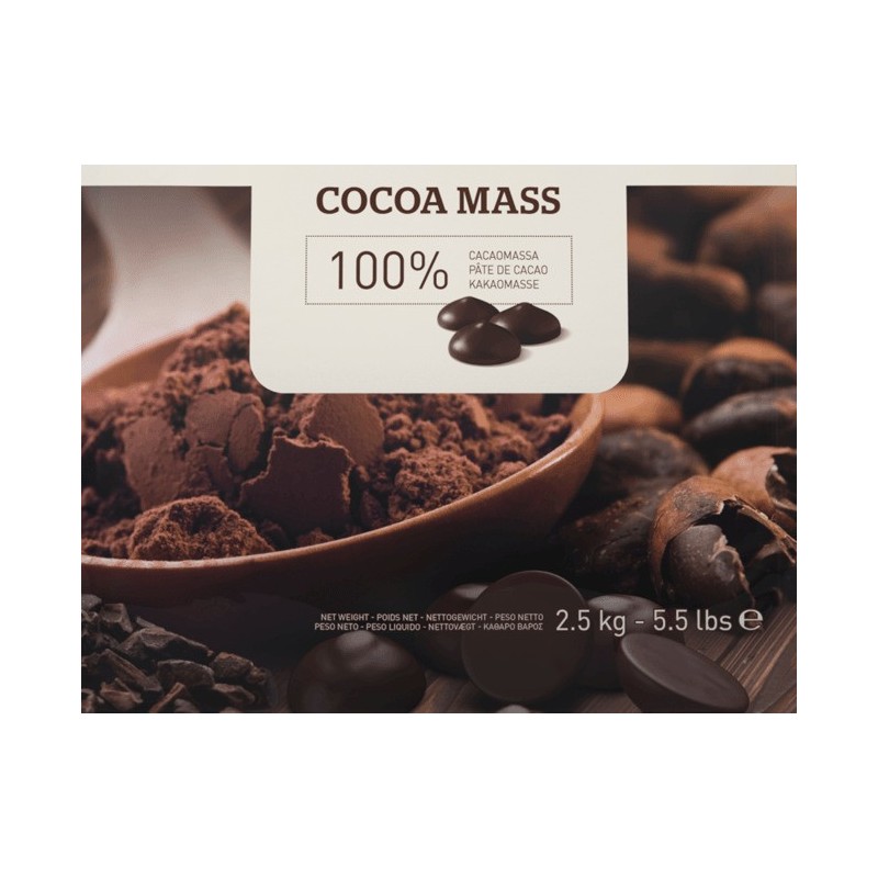 2,5 Kg Massa di Cacao Pasta 100% Gocce Callets CALLEBAUT [de81a422]