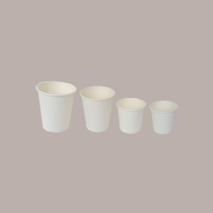 50 Pz Bicchiere Termico in Carta Bianca Ideale per Cappuccino 200cc(7oz) BH20 [903dc998]