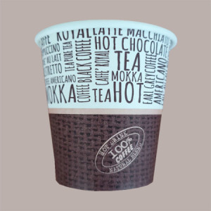 100 Bicchiere Termico per Caffè 80cc (3oz) in Carta Grafica Juta New [71e6b08f]