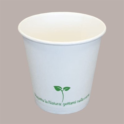 100 Pz Bicchiere Termico per Caffè 80cc in Carta Bianca 3oz B05 [56c5af2d]
