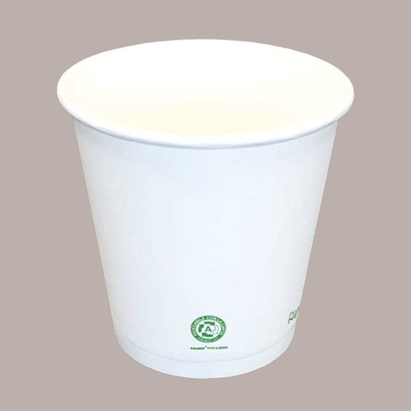 100 Pz Bicchiere Termico per Caffè 80cc in Carta Bianca 3oz B05 [e4882937]
