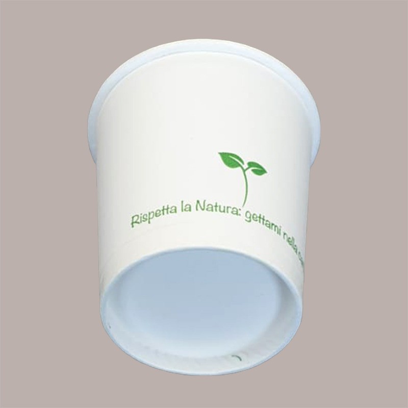 100 Pz Bicchiere Termico per Caffè 80cc in Carta Bianca 3oz B05 [50d754c9]