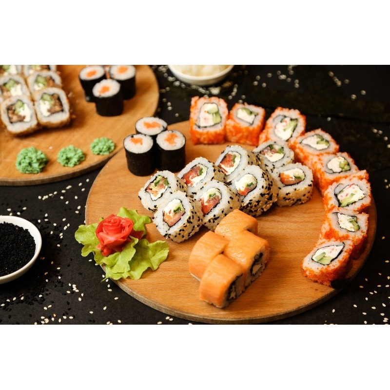 50 Pz Astuccio Porta Sushi Biscotti Dolcetti Finestrato Carta Avana 148x99H48 mm [aaf155bf]