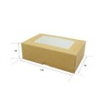 Astuccio Porta Sushi Biscotti Dolcetti Finestrato Carta Avana 148x99H48 mm 50 pezzi [18bcd3a5]