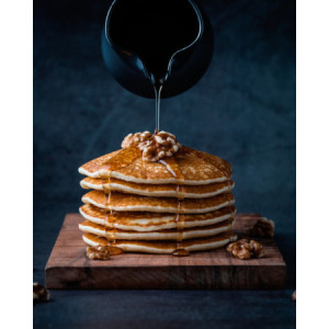8 Kg Kit Pancake Completo di Pasta Pancake, Topping Acero e Granellone di Noci Pecan Pralinate Leagel