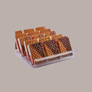 Espositore Rettangolare in Plexiglass per Biscotti Stecco Mini Gelato 37x23H3,6 [ae94b5fc]