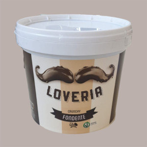 5,5 Kg Loveria Crema Spalmabile al gusto di Cioccolato Fondente Crunchy Granella di Cacao Leagel [94e3968f]