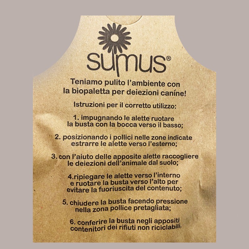 Biopaletta Busta per Deiezioni Canine Ideale per Passeggiate con il vostro cane 20x14 cm 50 Pz [122009d9]