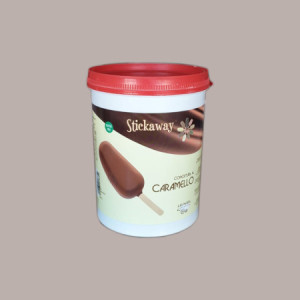 1,2 Kg Copertura Cioccolato al Caramello ideale per Stecco Biscotto Gelato Stickaway  Leagel