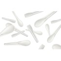 500 Pz Palettina PAP in Carta Ice Scream Spoon Bianca per Gelato 9,8x2x0,5 cm [4974cb6a]