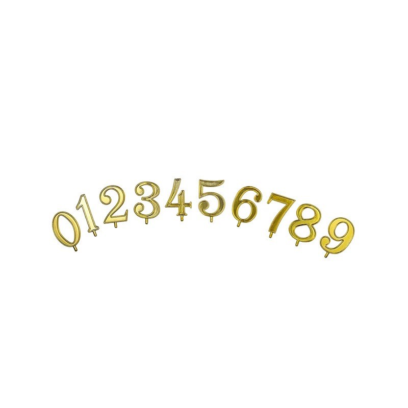 Valigetta per Decorazioni Torte Compleanno con Numeri Oro, Candeline Blu e Base Candeline Ovale Oro [2c48eda6]