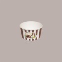 200 Pz Coppetta Gelato Carta 160cc Grande Grafica Fruits&Stripes Marrone [0d31b4a2]