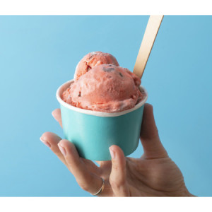 250 Pz Coppetta Gelato Carta 80cc Piccola Grafica Fruits&Stripes Arancio [1a03d5d1]
