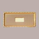 10 Pz Vassoio Rettangolare Medoro Oro Plastica Rigido 15x40 Alcas [fd3cde78]