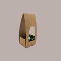 Scatola Cluster in Cartoncino Avana con Finestra 70x55x150 mm 20 Pz [4e3a8e5e]