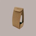 Scatola Cluster in Cartoncino Avana con Finestra 70x55x150 mm 20 Pz [f9274f5a]