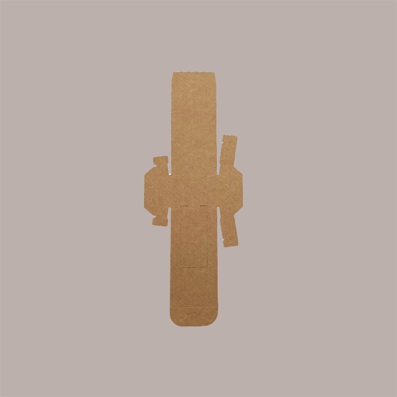Scatola Cluster in Cartoncino Avana con Finestra 70x55x150 mm 20 Pz [fc770844]