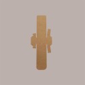 Scatola Cluster in Cartoncino Avana con Finestra 70x55x150 mm 20 Pz [fc770844]