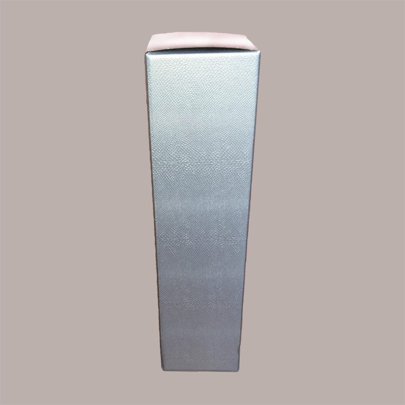 Scatola Astuccio Porta 1 Bottiglia Magnum da 1,5 Lt in Cartoncino Grafica Skin Argento 115x115H430mm 10 Pezzi [03e79462]