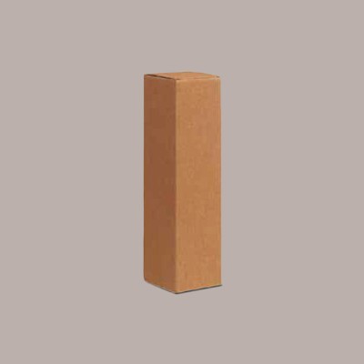 Scatola Astuccio Porta 1 Bottiglia Magnum 1,5 L in Cartoncino Ondulato Avana 110x110H410mm 10 Pezzi [5e2e2e26]