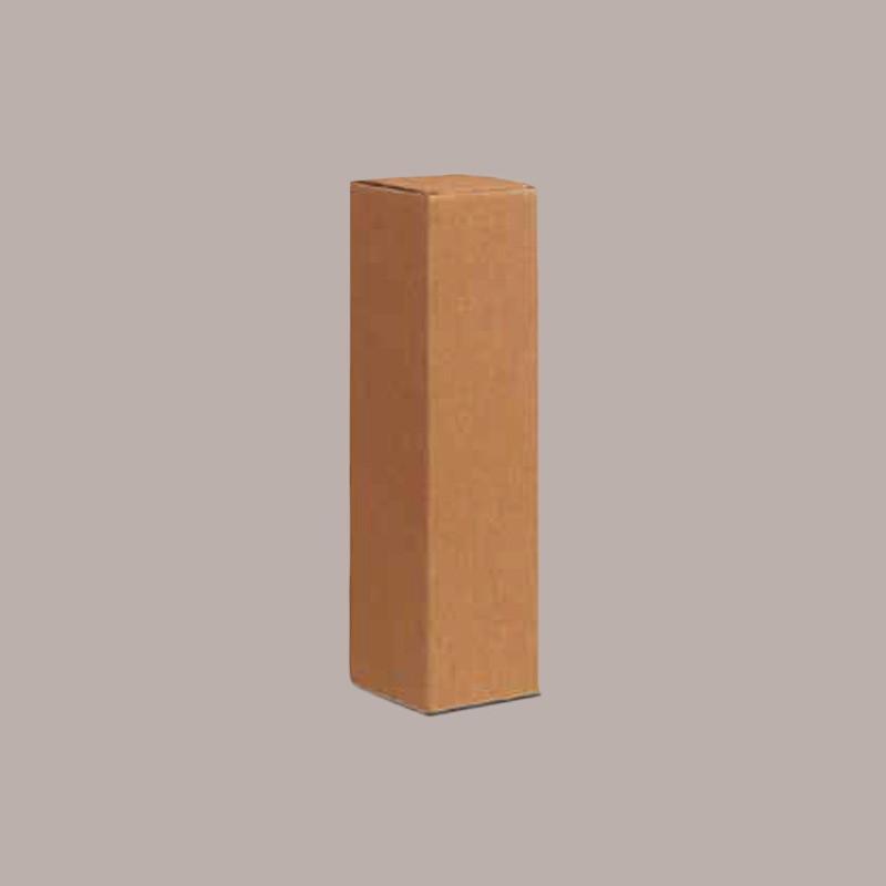 Scatola Astuccio Porta 1 Bottiglia Magnum 1,5 L in Cartoncino Ondulato Avana 110x110H410mm 10 Pezzi [5e2e2e26]