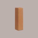 Scatola Astuccio Porta 1 Bottiglia Magnum 1,5 L in Cartoncino Ondulato Avana 110x110H410mm 10 Pezzi [5e2e2e26]