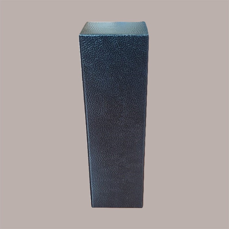 Scatola Astuccio Porta 1 Bottiglia Magnum da 1,5 Lt in Cartoncono Nero grafica effetto pelle 110x110H390mm 10 Pezzi [042a5865]