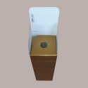 Scatola Astuccio Porta 1 Bottiglia Magnum da 1,5 Lt in Cartoncino grafica Skin Oro 115x115H430mm 10 Pezzi [cd156c52]