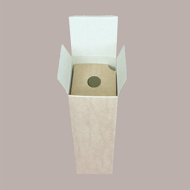 Scatola Astuccio Porta 1 Bottiglia Magnum da 1,5 Lt in Cartoncino Avana liscio 115x115H430mm 10 Pezzi [d2f19180]