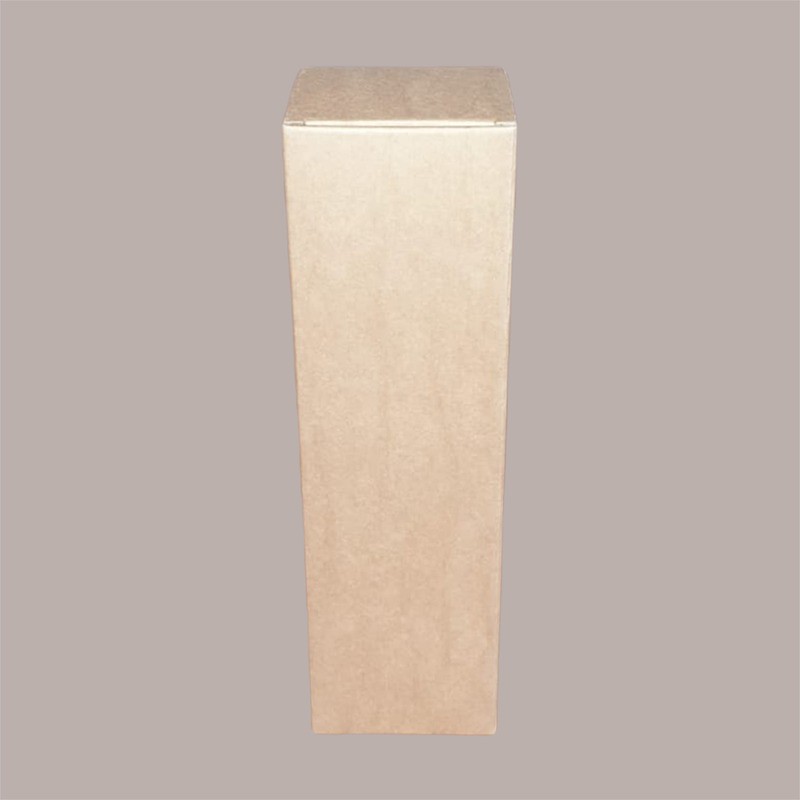 10 Pz Scatola Astuccio Porta 1 Bottiglia Magnum da 1,5 Lt in Cartoncino Avana liscio 120x120H395mm [e710cf9b]
