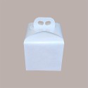 Scatola per Confezione Regalo Porta Panettone Alto da 1 Kg in Cartoncino Bianco grafica effetto pelle 200x200H180mm 1 [258bbef1]